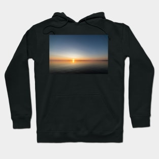 Calm serene sunrise lake scenery Hoodie